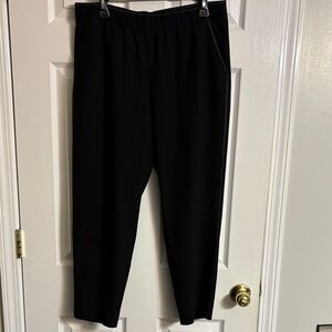 Lafayette 148 New York Black Gathered Waist Pants